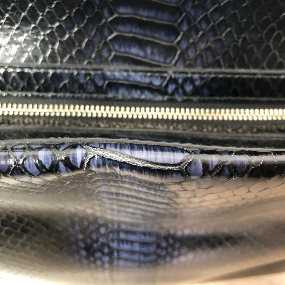 Kate Spade Midnight Blue Python Print Tote Bag - image 6